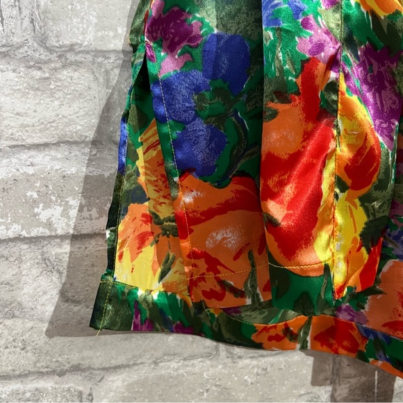 Vintage Victoria's Secret Women's Large Floral Kimono Gown Robe w/ Matching Belt - Picture 5 of 7